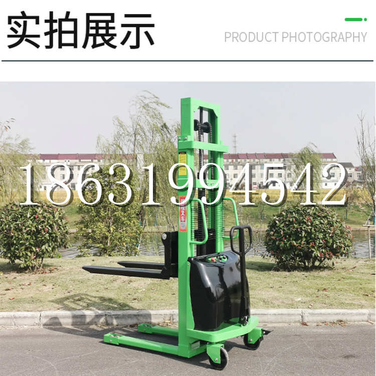 琼结县电动叉车堆高车液压铲车电瓶1吨2吨站驾步行式小型全自动叉车